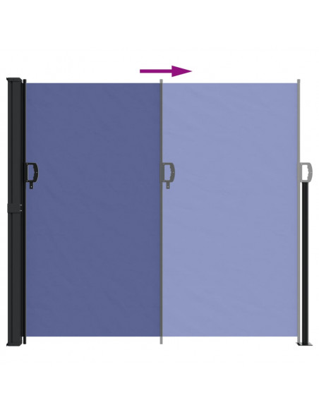 Tenda da Sole Laterale Retrattile Blu 180x500 cm