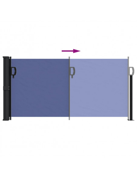 Tenda da Sole Laterale Retrattile Blu 100x300 cm