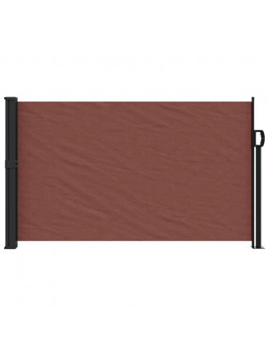 Tenda da Sole Laterale Retrattile Marrone 120x500 cm
