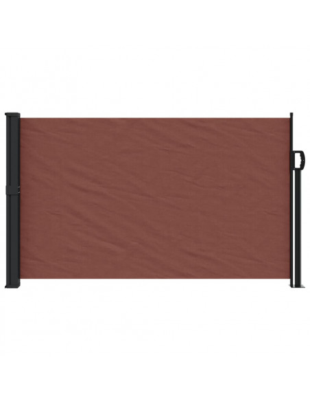 Tenda da Sole Laterale Retrattile Marrone 120x500 cm
