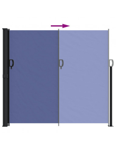 Tenda da Sole Laterale Retrattile Blu 180x600 cm