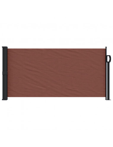 Tenda da Sole Laterale Retrattile Marrone 100x500 cm