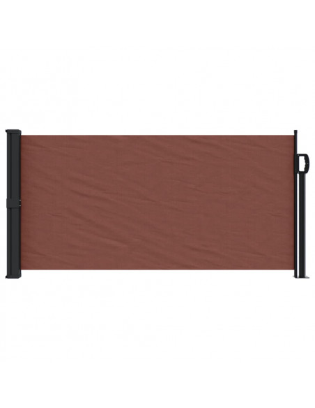 Tenda da Sole Laterale Retrattile Marrone 100x500 cm