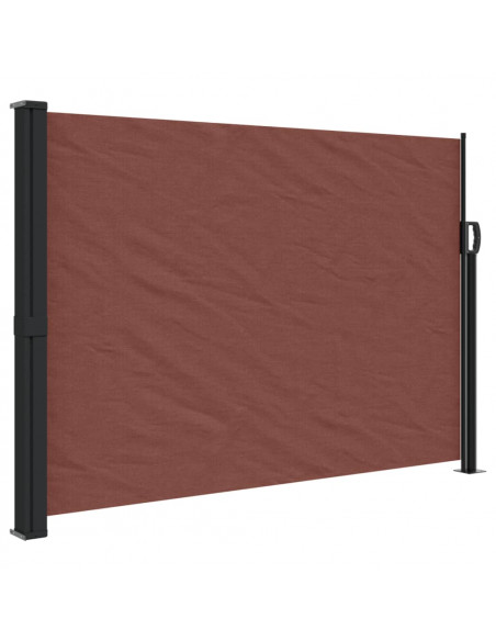 Tenda da Sole Laterale Retrattile Marrone 140x500 cm