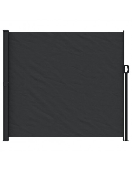 Tenda da Sole Laterale Retrattile Nera 180x500 cm