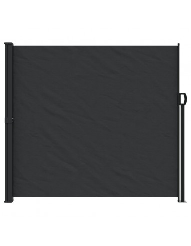 Tenda da Sole Laterale Retrattile Nera 180x600 cm