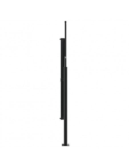 Tenda da Sole Laterale Retrattile Nera 180x600 cm