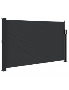 Tenda da Sole Laterale Retrattile Nera 120x300 cm 2