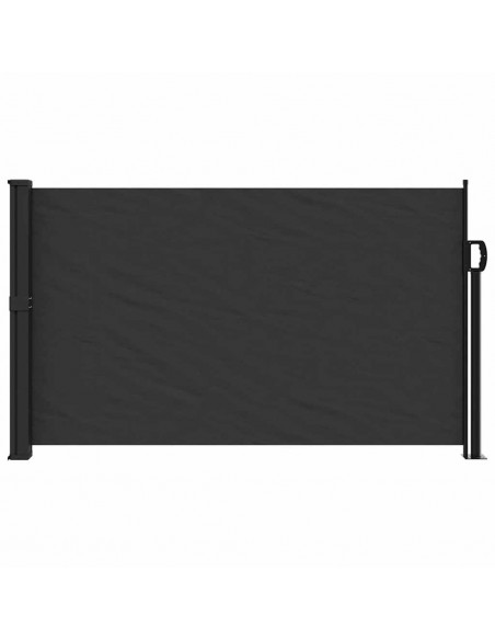 Tenda da Sole Laterale Retrattile Nera 120x300 cm