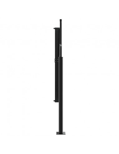 Tenda da Sole Laterale Retrattile Nera 120x300 cm