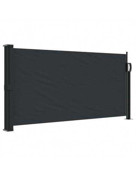 Tenda da Sole Laterale Retrattile Nera 100x300 cm
