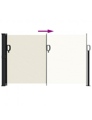 Tenda da Sole Laterale Retrattile Crema 120x600 cm