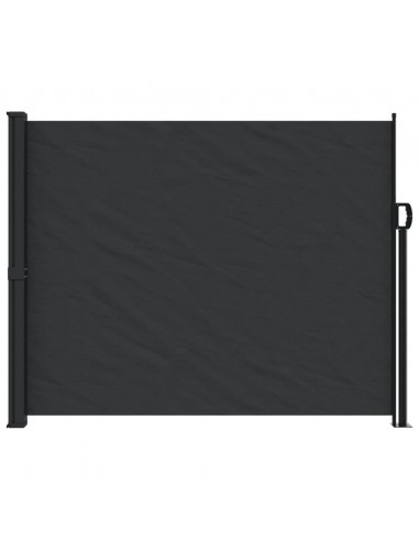 Tenda da Sole Laterale Retrattile Nera 160x300 cm