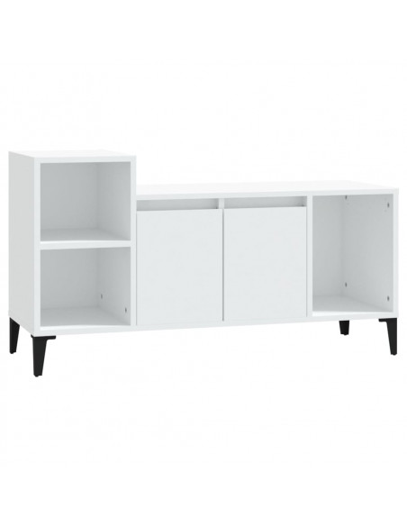 Mobile Porta TV Bianco 100x35x55 cm in Legno Multistrato