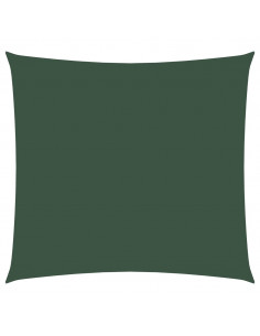 Parasole a Vela in Tela Oxford Quadrato 4,5x4,5 m Verde Scuro 2