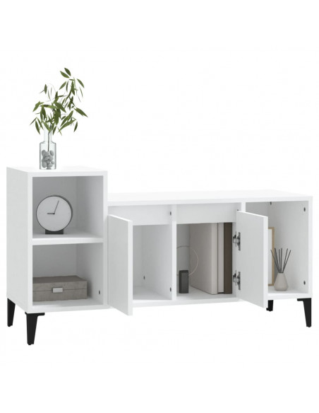 Mobile Porta TV Bianco 100x35x55 cm in Legno Multistrato