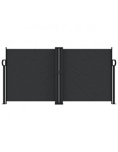 Tenda da Sole Laterale Retrattile Nera 120x600 cm