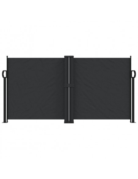 Tenda da Sole Laterale Retrattile Nera 120x600 cm
