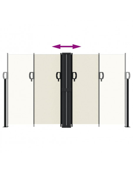 Tenda da Sole Laterale Retrattile Crema 140x600 cm