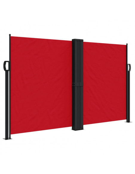 Tenda da Sole Laterale Retrattile Rossa 140x600 cm