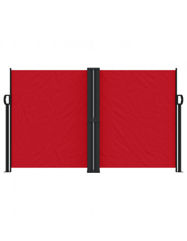 Tenda da Sole Laterale Retrattile Rossa 140x600 cm