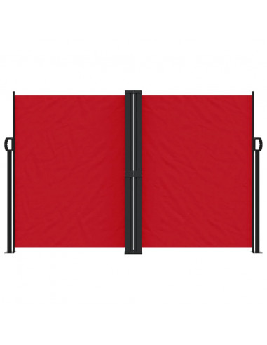 Tenda da Sole Laterale Retrattile Rossa 160x600 cm