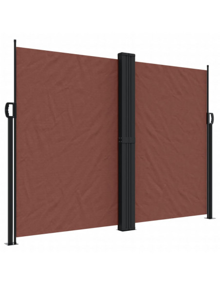 Tenda da Sole Laterale Retrattile Marrone 180x600 cm