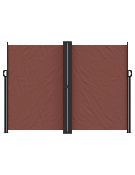 Tenda da Sole Laterale Retrattile Marrone 180x600 cm