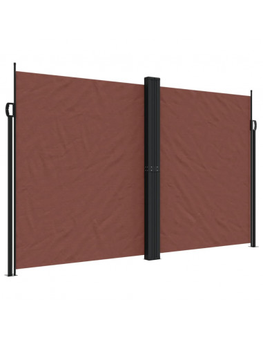 Tenda da Sole Laterale Retrattile Marrone 200x600 cm