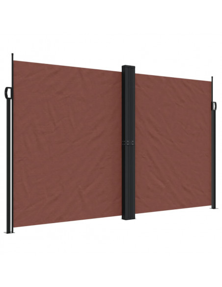Tenda da Sole Laterale Retrattile Marrone 200x600 cm