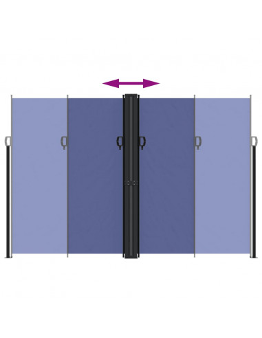 Tenda da Sole Laterale Retrattile Blu 220x600 cm