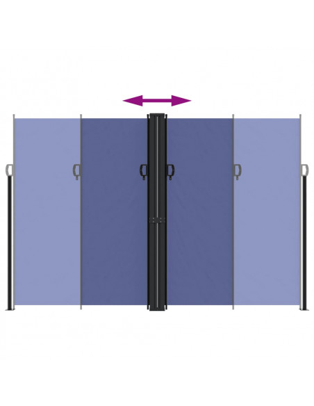 Tenda da Sole Laterale Retrattile Blu 220x600 cm
