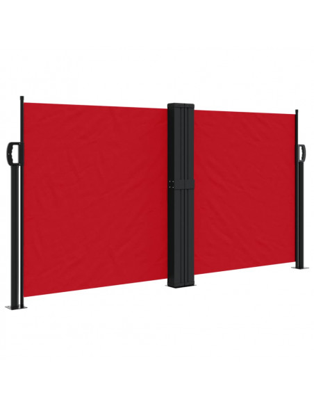 Tenda da Sole Laterale Retrattile Rossa 120x600 cm