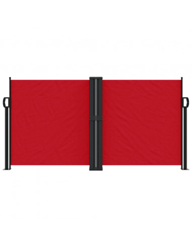 Tenda da Sole Laterale Retrattile Rossa 120x600 cm