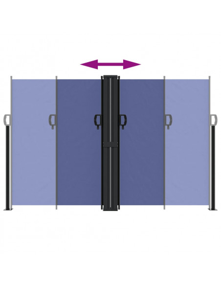 Tenda da Sole Laterale Retrattile Blu 160x600 cm