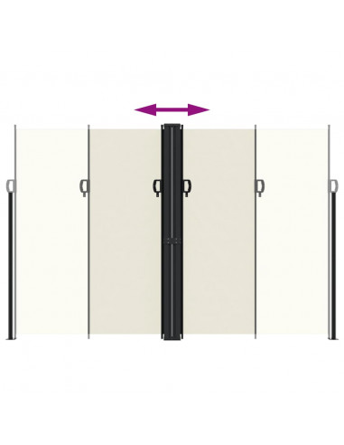 Tenda da Sole Laterale Retrattile Crema 220x600 cm