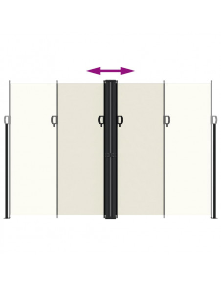 Tenda da Sole Laterale Retrattile Crema 220x600 cm