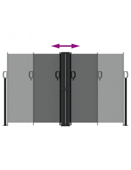 Tenda da Sole Laterale Retrattile Antracite 140x600 cm