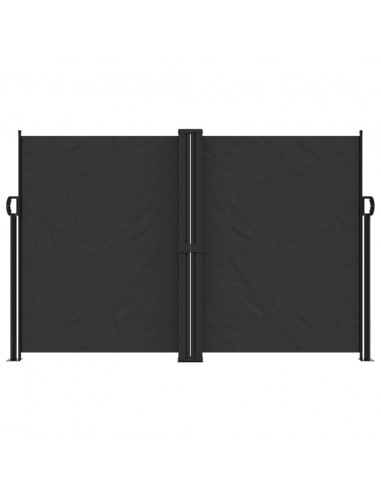 Tenda da Sole Laterale Retrattile Nera 160x600 cm