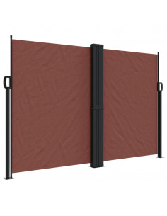 Tenda da Sole Laterale Retrattile Marrone 160x600 cm 2