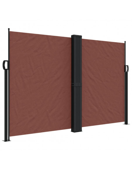 Tenda da Sole Laterale Retrattile Marrone 160x600 cm