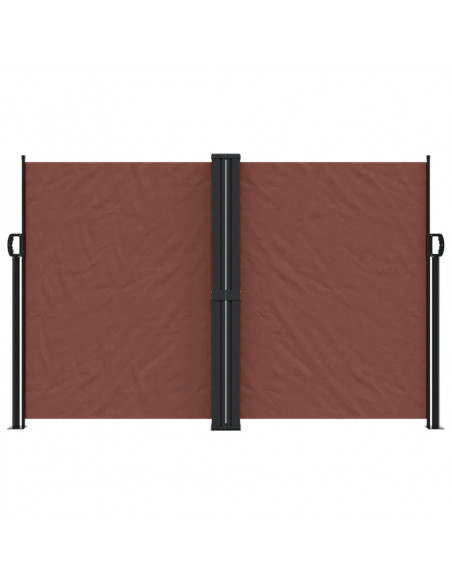 Tenda da Sole Laterale Retrattile Marrone 160x600 cm