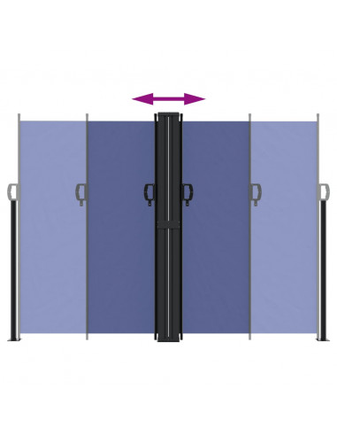 Tenda da Sole Laterale Retrattile Blu 180x600 cm