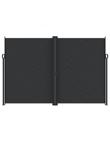 Tenda da Sole Laterale Retrattile Nera 220x600 cm