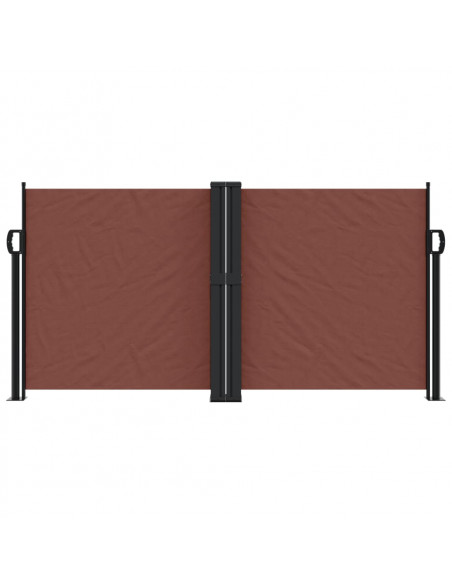Tenda da Sole Laterale Retrattile Marrone 120x1000 cm