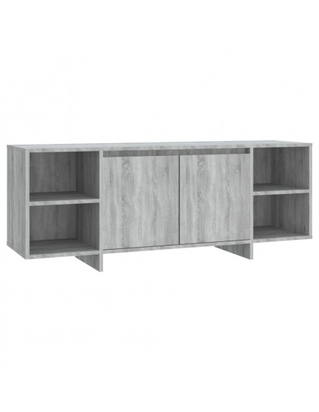 Mobile Porta TV Grigio Sonoma 130x35x50 cm in Truciolato