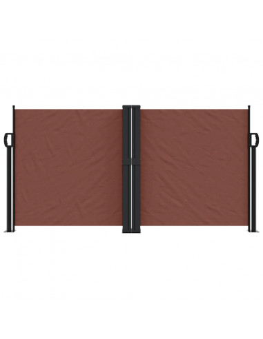 Tenda da Sole Laterale Retrattile Marrone 120x600 cm