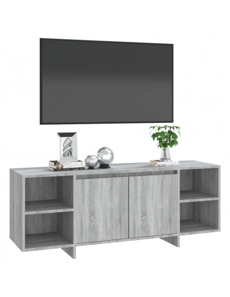 Mobile Porta TV Grigio Sonoma 130x35x50 cm in Truciolato
