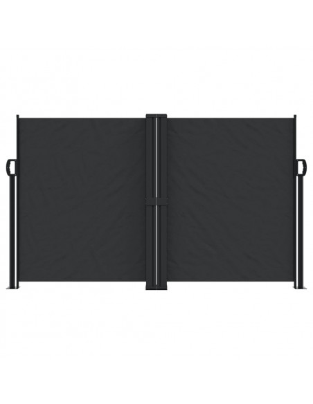 Tenda da Sole Laterale Retrattile Nera 140x600 cm