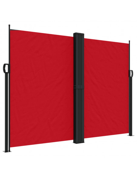 Tenda da Sole Laterale Retrattile Rossa 180x600 cm